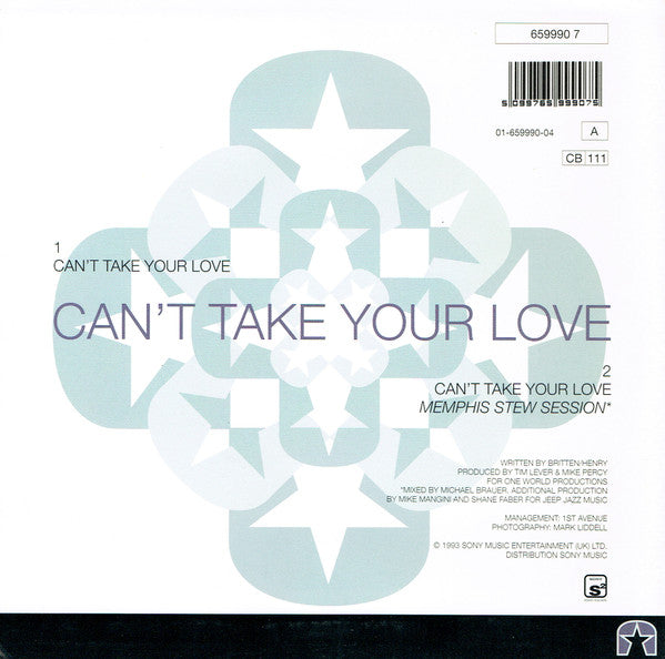 Pauline Henry : Can't Take Your Love (7", Single)