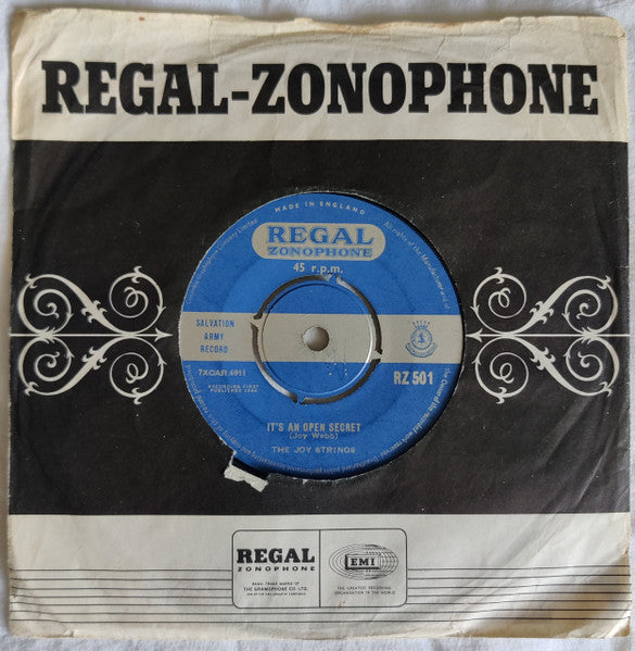 The Joy Strings : It's An Open Secret (7", Single)