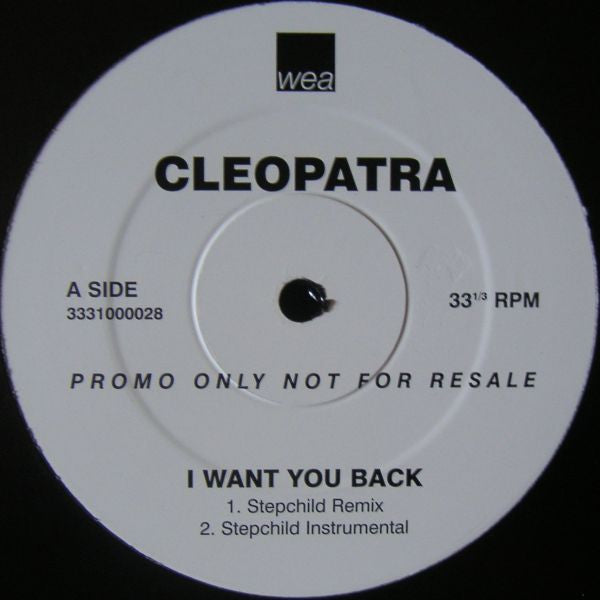 Cleopatra : I Want You Back (12", Promo)