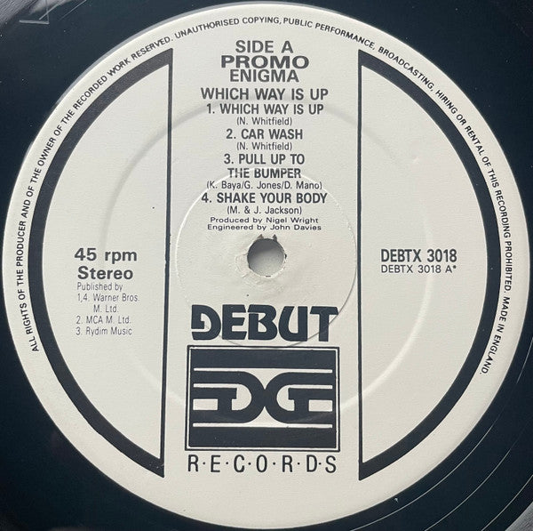Enigma (2) : Which Way Is Up (12", Promo)