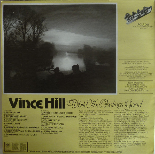 Vince Hill : While The Feeling's Good (LP, Album)