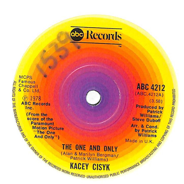 Kasey Cisyk : The One And Only (7", Single)