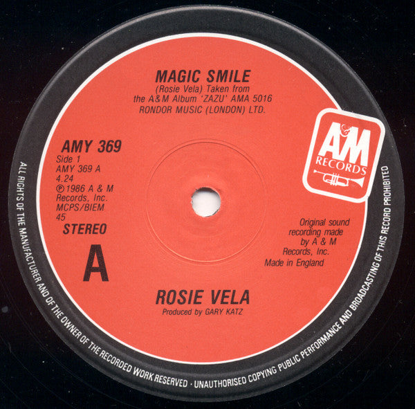 Rosie Vela : Magic Smile (12", Single)
