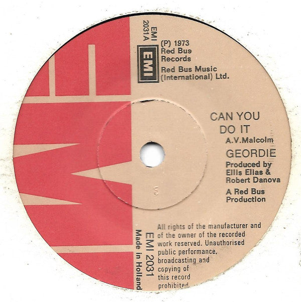 Geordie : Can You Do It (7", Single, Sol)