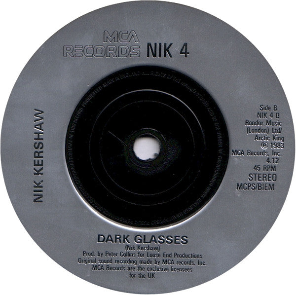 Nik Kershaw : I Won't Let The Sun Go Down On Me (7", Single, RE, Inj)