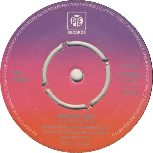 Phil Everly : Invisible Man (7", Pus)