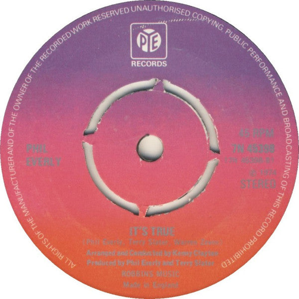 Phil Everly : Invisible Man (7", Pus)