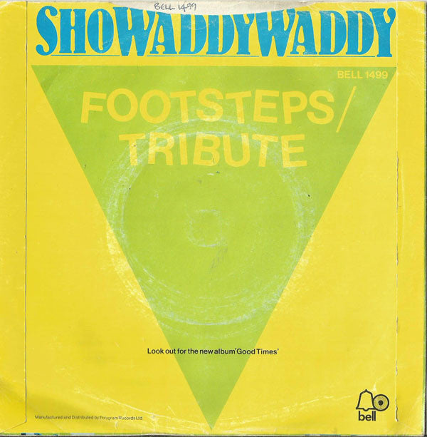 Showaddywaddy : Footsteps (7", Single, Blu)