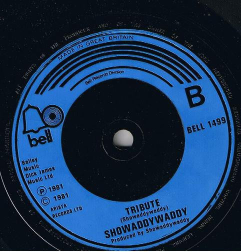 Showaddywaddy : Footsteps (7", Single, Blu)