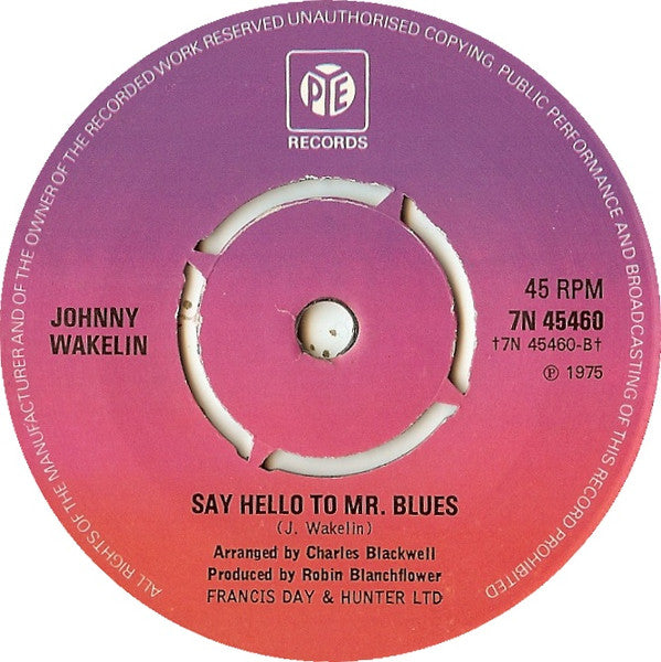 Johnny Wakelin : Tennessee Hero (Elvis) (7", Single, Pus)