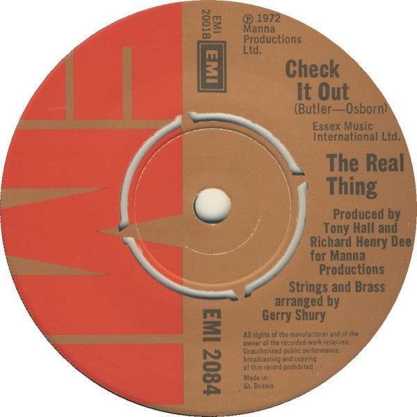 The Real Thing : Check It Out (7", Single)