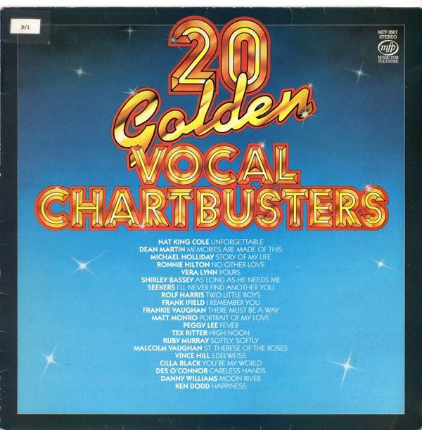 Various : 20 Golden Vocal Chartbusters (LP, Comp)