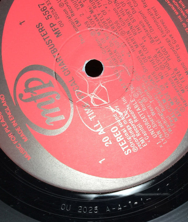 Various : 20 Golden Vocal Chartbusters (LP, Comp)