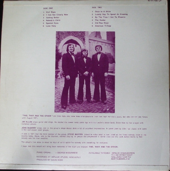 This That & The Other : A Lovely Way To Spend An Evening (LP)