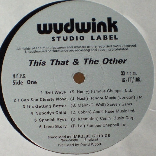 This That & The Other : A Lovely Way To Spend An Evening (LP)