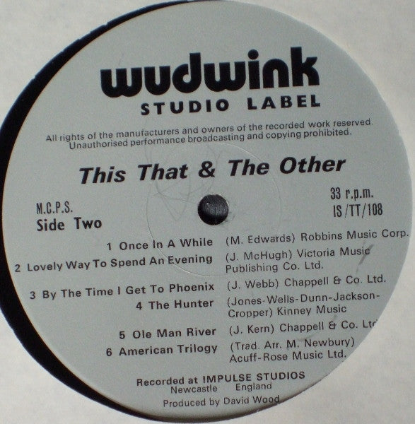 This That & The Other : A Lovely Way To Spend An Evening (LP)