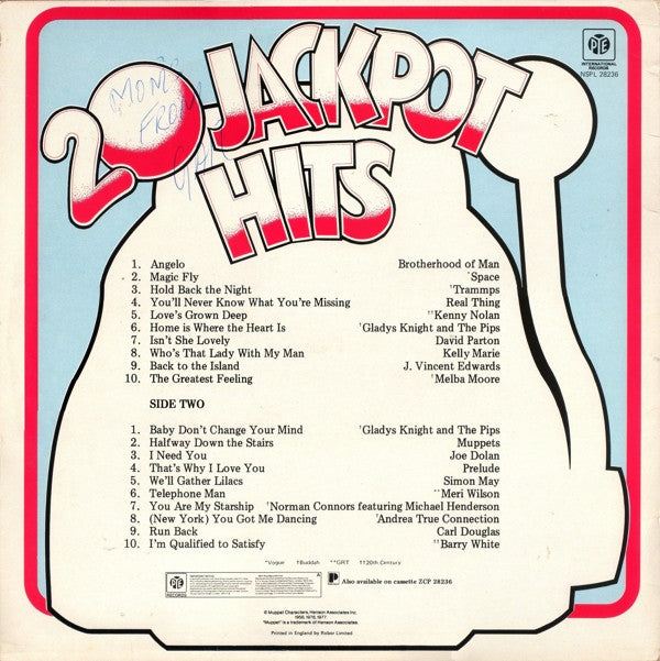 Various : 20 Jackpot Hits (LP, Comp)
