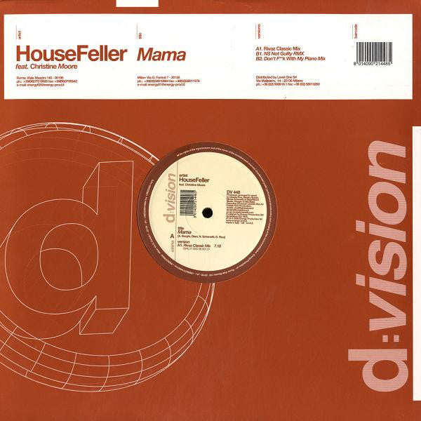 HouseFeller Feat. Christine Moore : Mama (12")