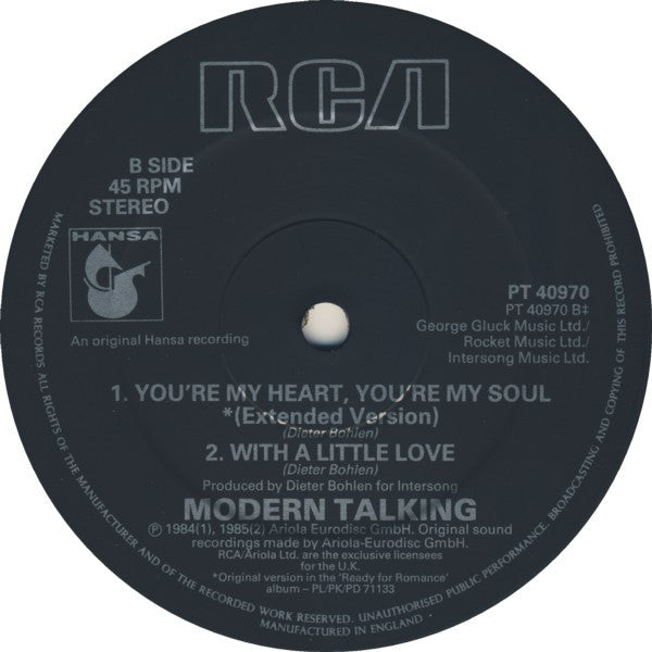 Modern Talking : Atlantis Is Calling (S.O.S. For Love) (12")