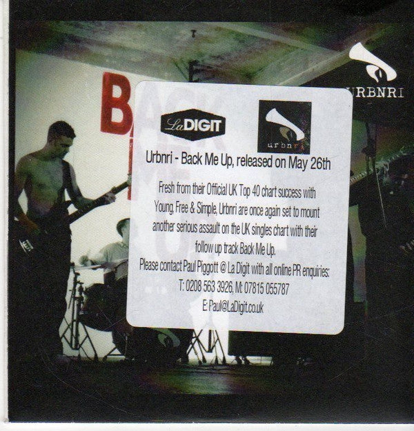 Urbnri : Back Me Up (CDr, Single, Promo)