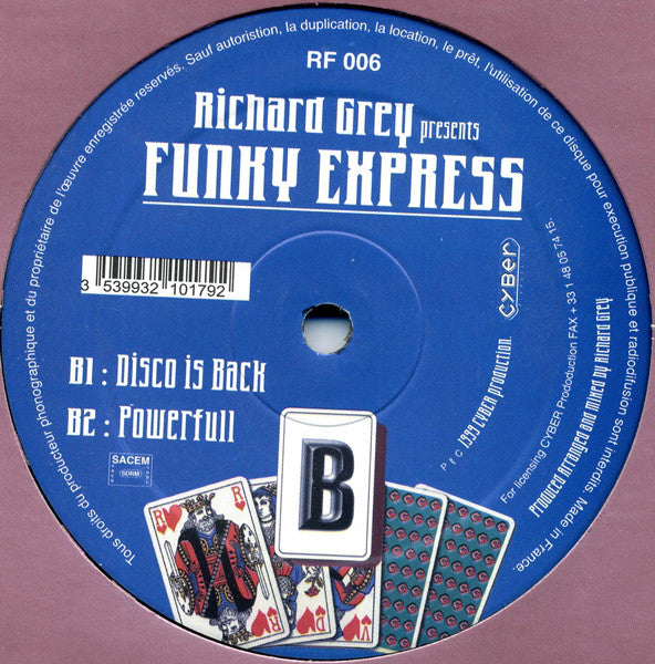 Richard Grey Presents Funky Express : Beat Goes On (12")