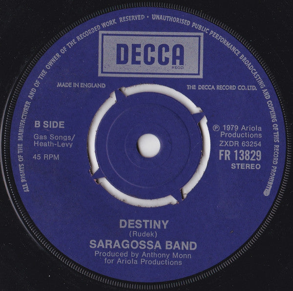 Saragossa Band : Rasta Man (7", Single)