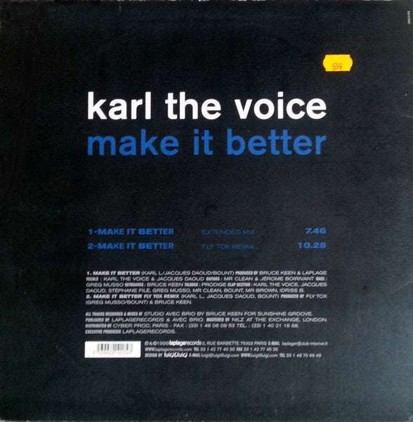 Karl The Voice : Make It Better (12")