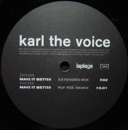 Karl The Voice : Make It Better (12")