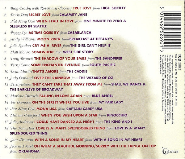 Various : True Love - 20 Classic Hollywood Love Songs (CD, Comp)