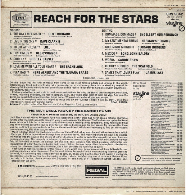 Various : Reach For The Stars - 14 Top Acts - 14 Star Tracks (LP, Album, Comp)