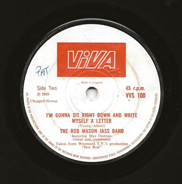 Rod Mason Jass Band : Russian Knickers/I'm Gonna Sit Right Down And Write Myself A Letter (7")