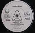 Wang Chung : Don't Let Go (7", Promo)