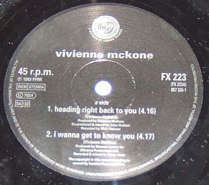 Vivienne Mckone : Heading Right Back To You (12", Single)