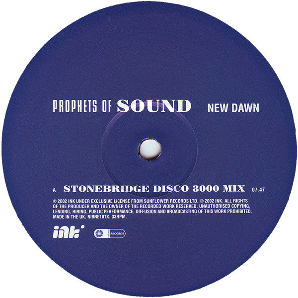 Prophets Of Sound : New Dawn (Remixes) (12", Single)