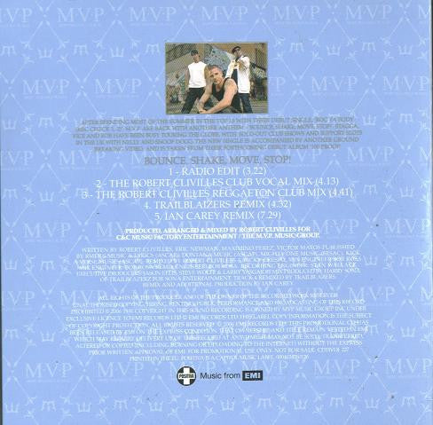 M.V.P. : Bounce, Shake, Move, Stop! (CD, Single, Promo, Car)