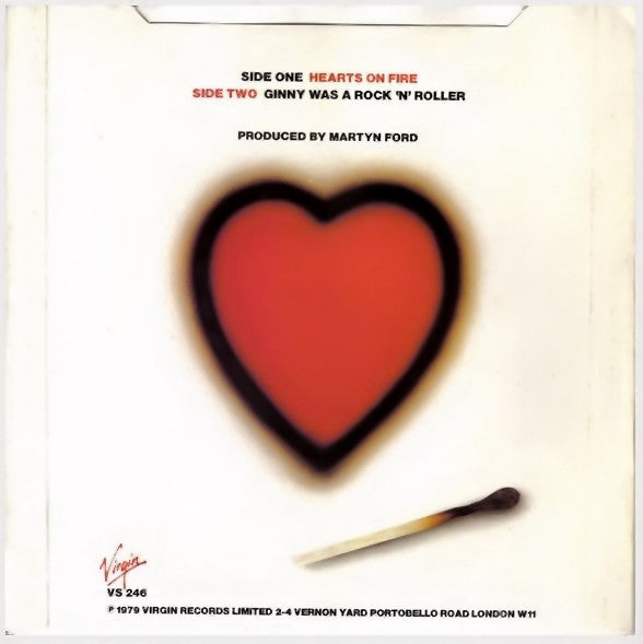 Phil Cordell : Hearts On Fire (7", Single, Red)