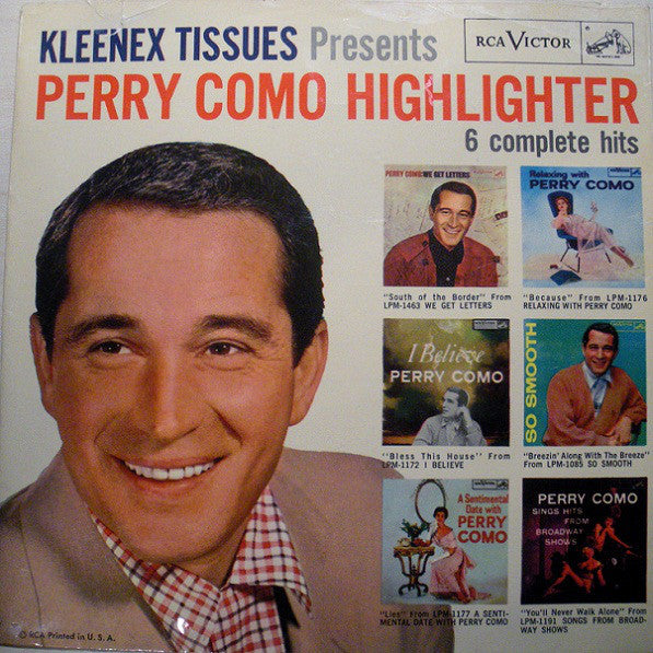 Perry Como : Kleenex Tissues Presents The Perry Como "Highlighter" (7", EP)