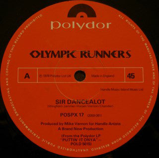 Olympic Runners : Sir Dancealot (12")