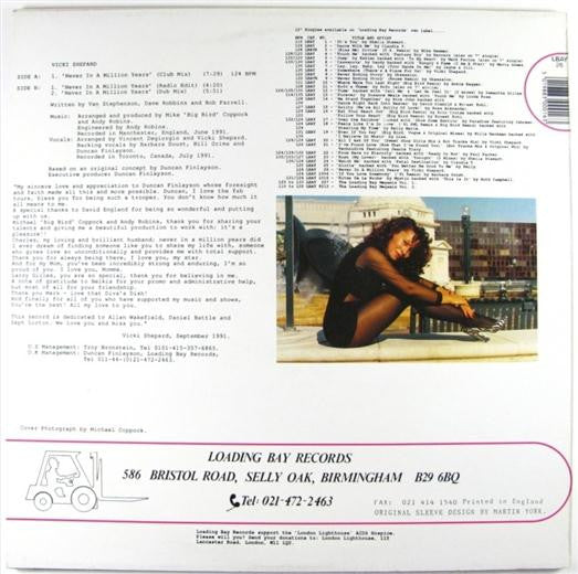 Vicki Shepard : Never In A Million Years (12")