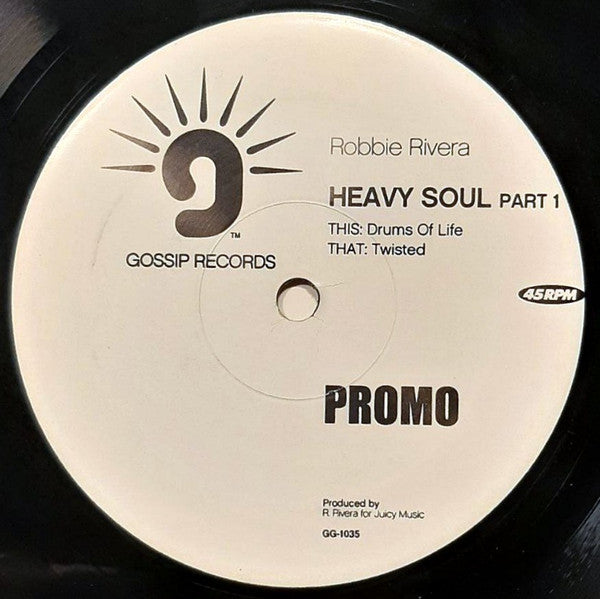 Robbie Rivera : Heavy Soul Part 1 (12", Promo)