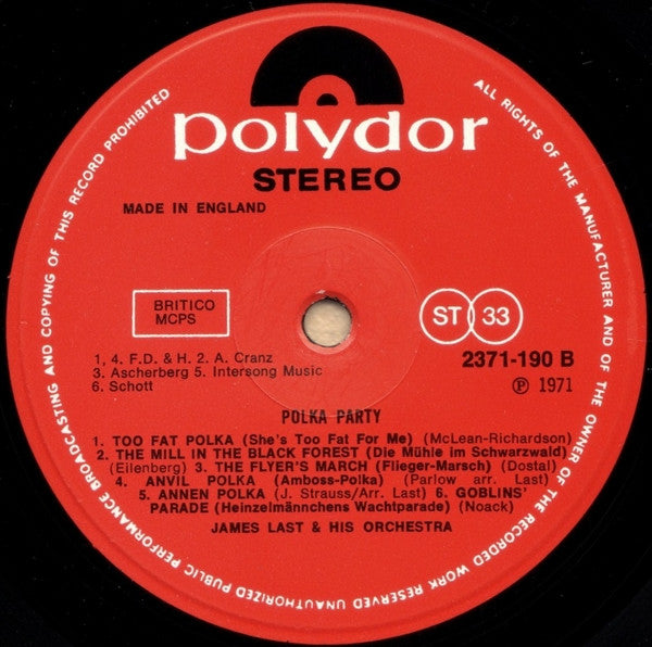 Orchester James Last : Polka-Party (LP)