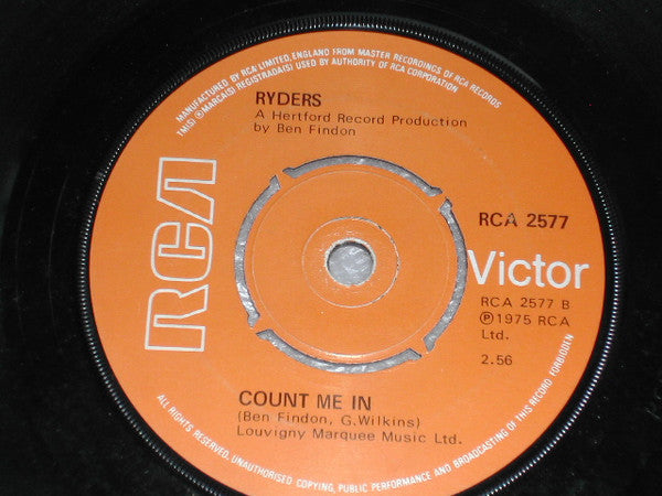 Ryders (2) : A Rose Has To Die (7")