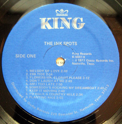Charlie Fuqua's Ink Spots : The Ink Spots (LP, Comp, Mono)