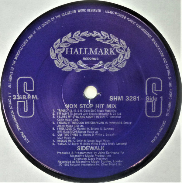 Side Walk : Non-Stop Hit Mix (LP, Album, Mixed)