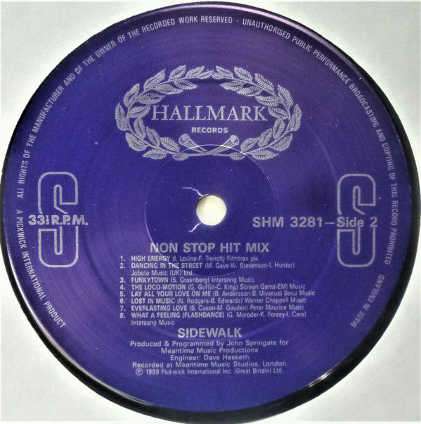 Side Walk : Non-Stop Hit Mix (LP, Album, Mixed)