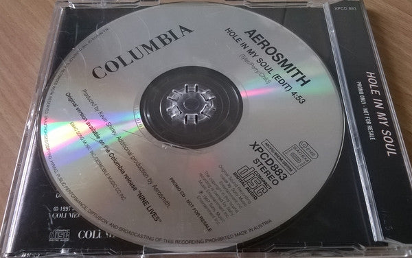 Aerosmith : Hole In My Soul (CD, Single, Promo, Sli)