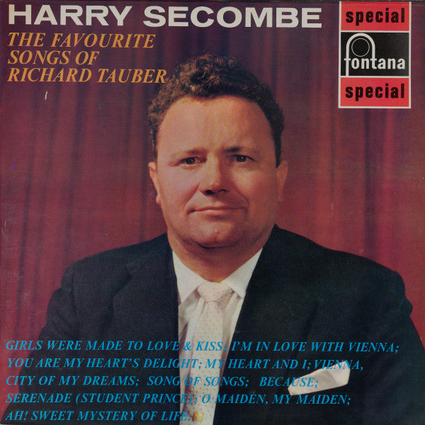 Harry Secombe : The Favourite Songs Of Richard Tauber (LP, Album)