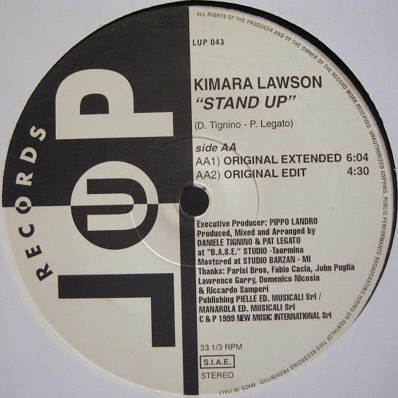 Kimara Lawson : Stand Up (12")