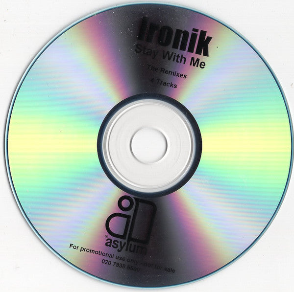 DJ Ironik (2) : Stay With Me (CDr, Promo)