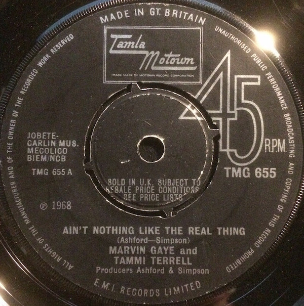 Marvin Gaye & Tammi Terrell : Ain't Nothing Like The Real Thing (7", Single, 4 P)